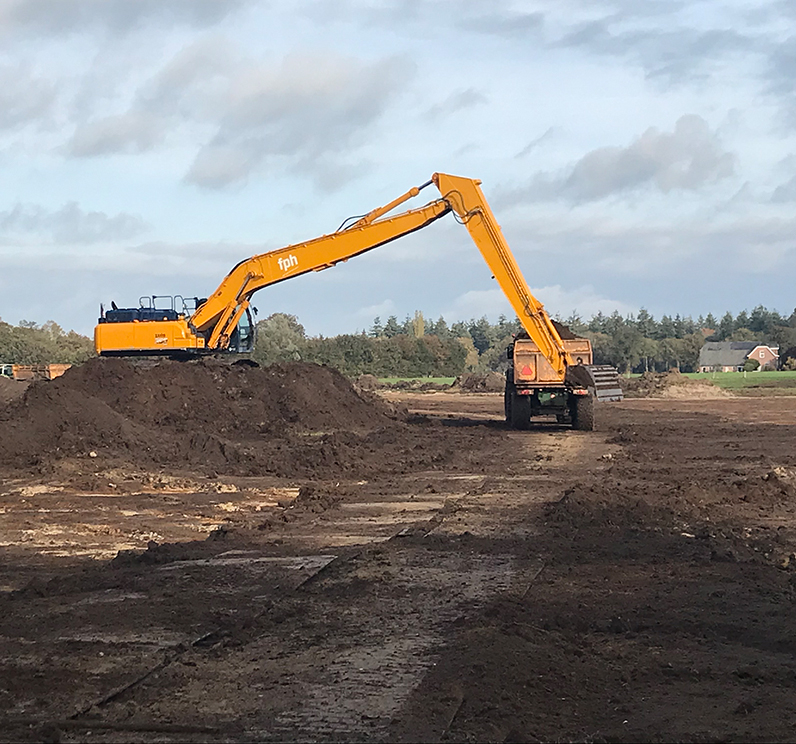 Werken met de lange giek